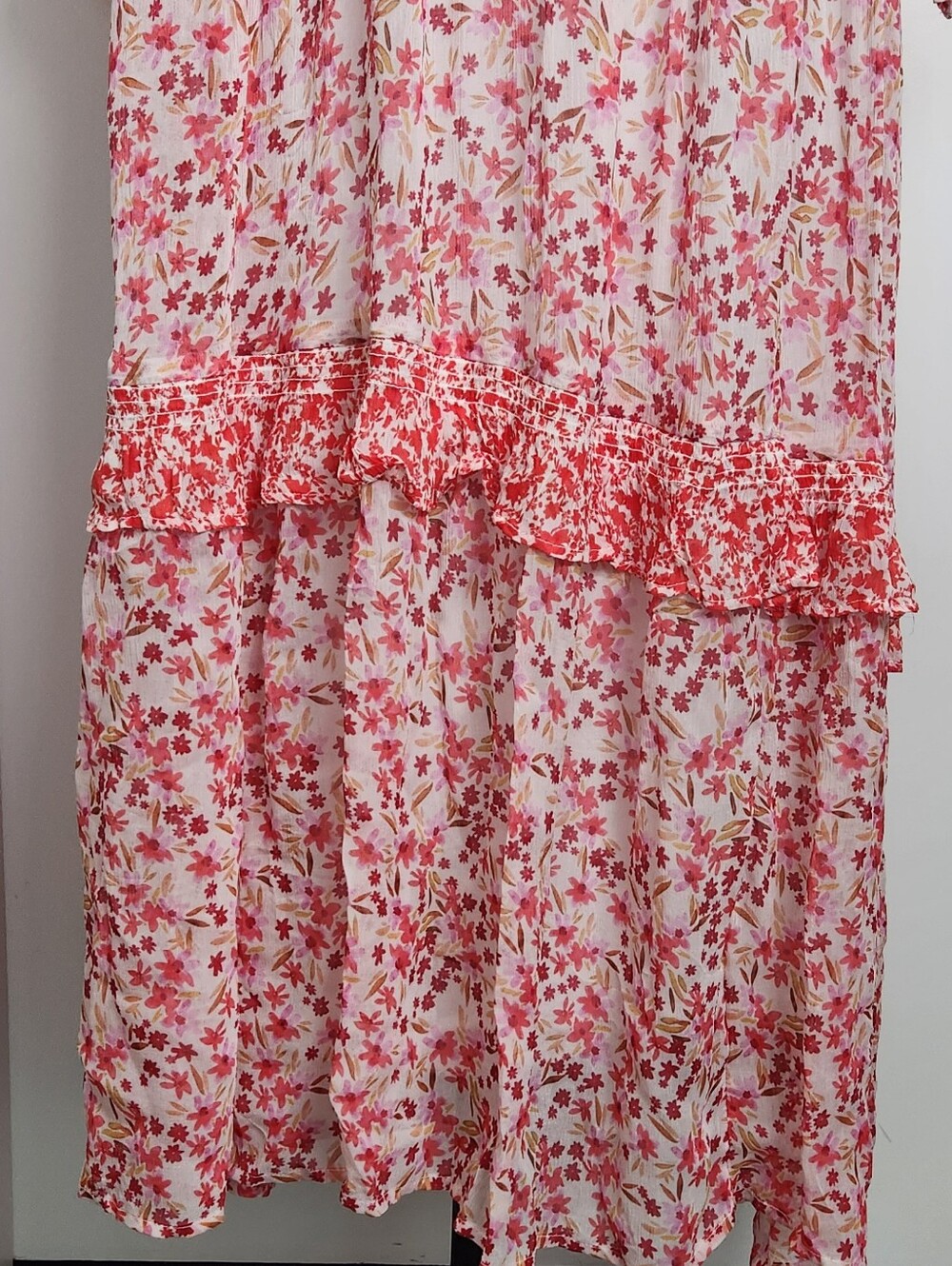 Anthropologie Floral Chiffon Maxi Dress - Picture 10 of 12